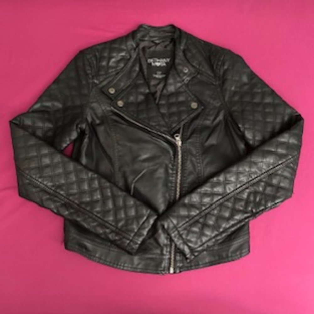 Bethany Mota Black Vegan Leather Jacket